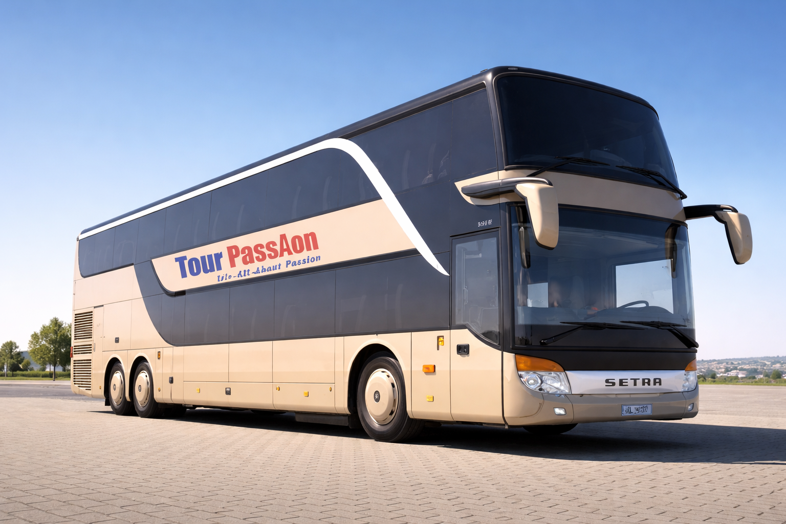 Executive bus hire Paris for corporate group transportation near business districts